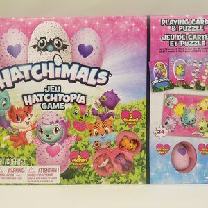 Hatchimals Hatchtopia Game Plus Playing Cards & Puzzle Bundle | #20106109 | NEW